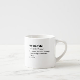 Taza De Espresso Troglodyte - Espeleología de espeleología de defin