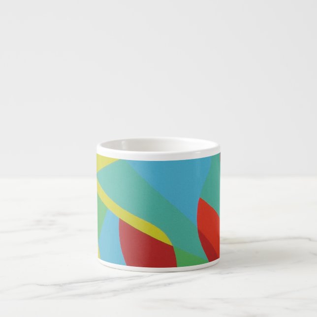 Taza De Espresso Tropical Bold Shapes Espresso Mug (Frente)
