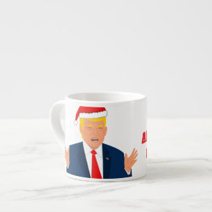 Taza De Espresso Trump Navidades espresso mug - Mantener a Estados 