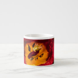 Taza De Espresso Tulip rojo