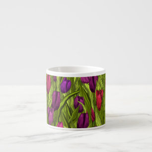 Taza De Espresso Tulipanes
