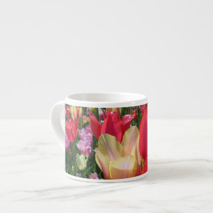 Taza De Espresso Tulipanes de la primavera