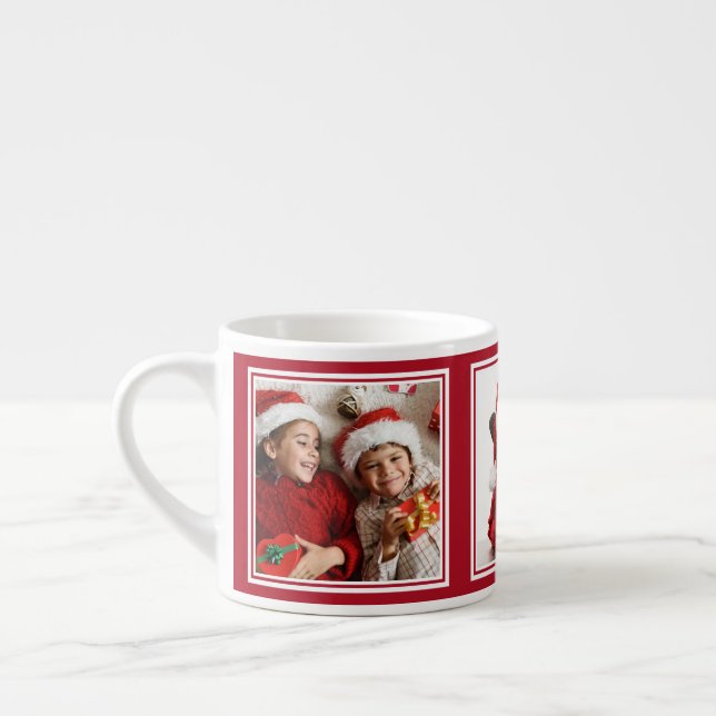 Taza De Espresso TUS 3 FOTOS personalizado espresso mug (Izquierda)