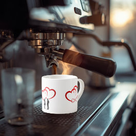 Taza De Espresso Two In Love Espresso Mug