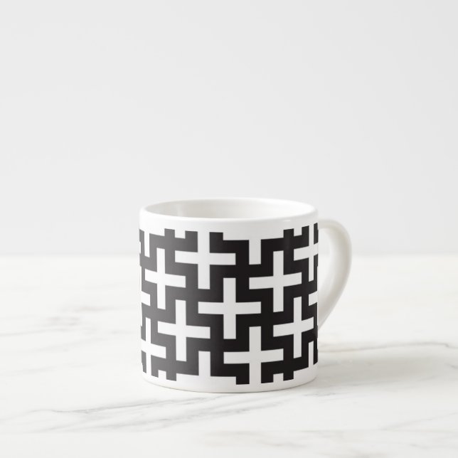 Taza De Espresso Un b&w modela hecho con "más" muestra (Derecha)
