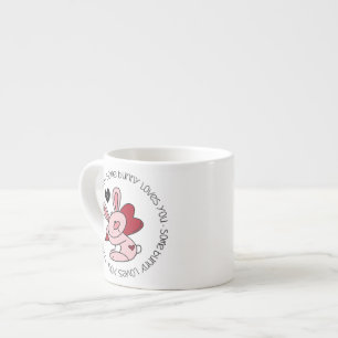 Taza De Espresso Un conejo te ama