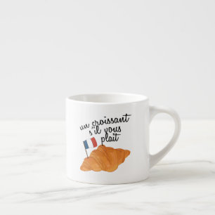 Taza De Espresso Un Croissant S'il Vous Plait - Comida francesa