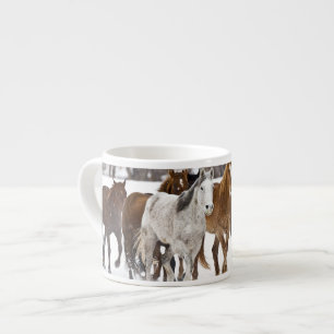 Taza De Espresso Un paisaje invernal de carrera