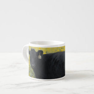 Taza De Espresso Un ternero entre los girasoles de Nebraska