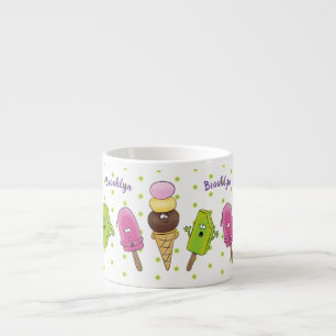 Taza De Espresso Un trío de personalizado de helados de helado de s