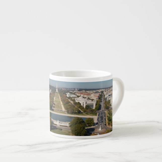 Taza De Espresso Una opinión del paisaje del Washington DC (Derecha)
