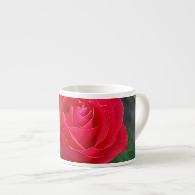 Taza De Espresso Una rosa roja (Derecha)