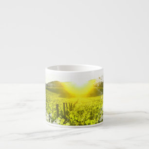 Taza De Espresso *~* Uvas de viñedos Toscana Sunset Italia AR21
