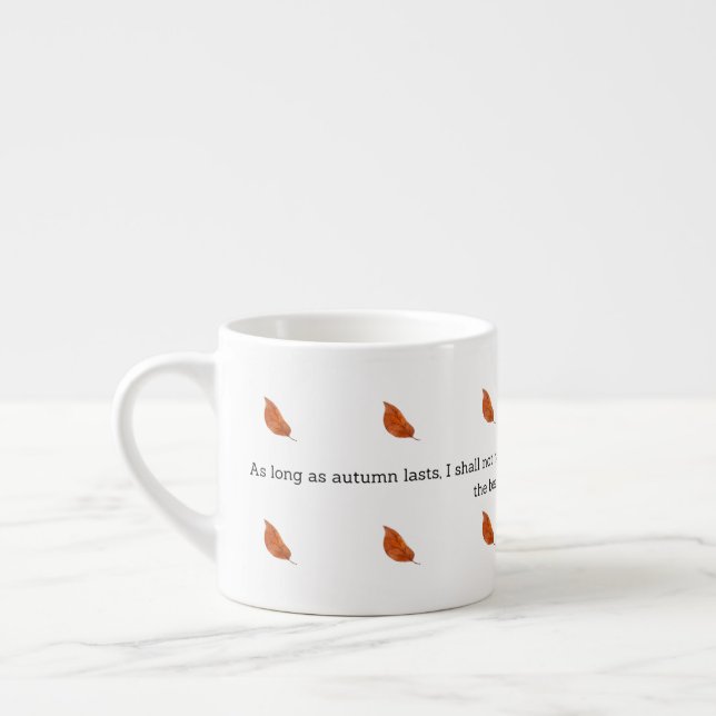 Taza De Espresso Van Gogh Autumn Quote Decor For Home (Izquierda)