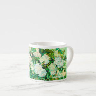 Taza De Espresso Van Gogh White Roses
