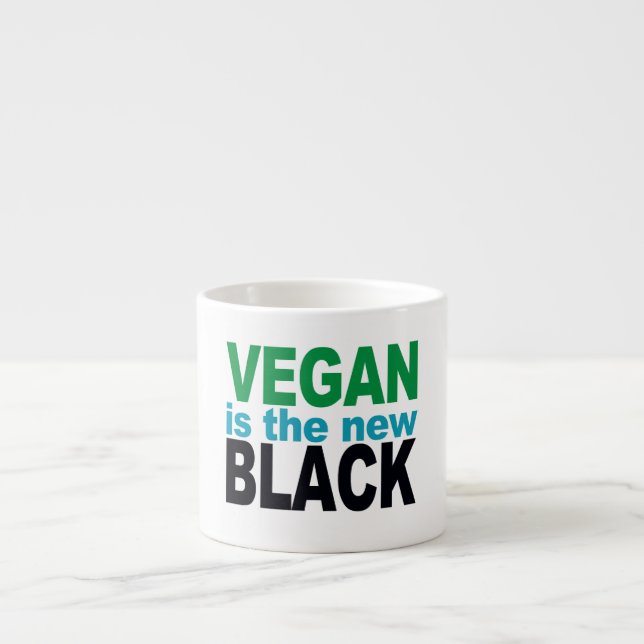 Taza De Espresso Vegan es el nuevo negro (Frente)
