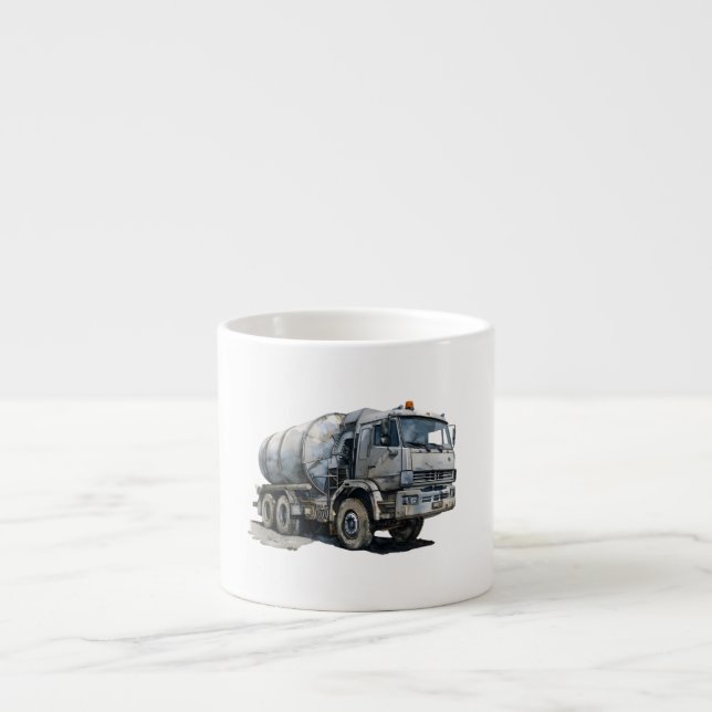 Taza De Espresso Vehículo de Construcción (Frente)