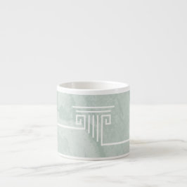 Taza De Espresso Verde de columna