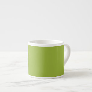 Taza De Espresso  Verde limón moderado (color sólido) amarillo- v