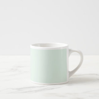 Taza de Espresso Verde Menta Pálido Sólido