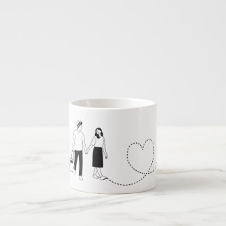 Taza De Espresso Viajar En La Copa De Amor