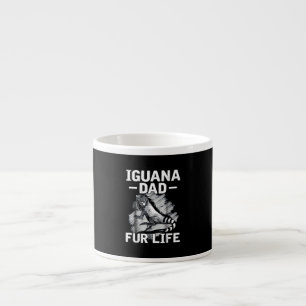 Taza De Espresso Vida de los papas de Iguana