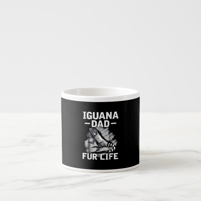 Taza De Espresso Vida de los papas de Iguana (Frente)