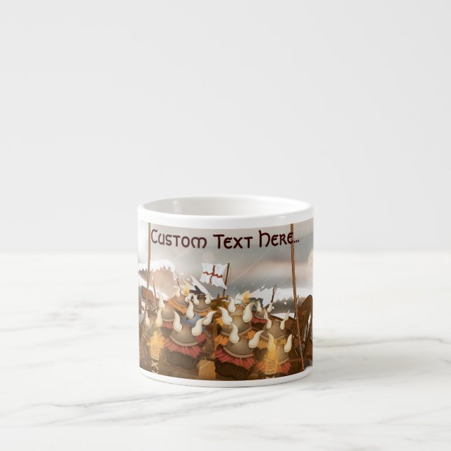 Taza De Espresso Viking Invasion Fleet (Frente)