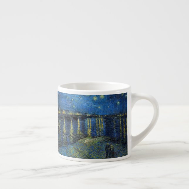 Taza De Espresso Vincent van Gogh - Noche estrellada sobre el Ródan (Derecha)