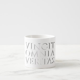 Taza De Espresso VINCIT OMNIA VERITAS - Copa Espresso Ligero