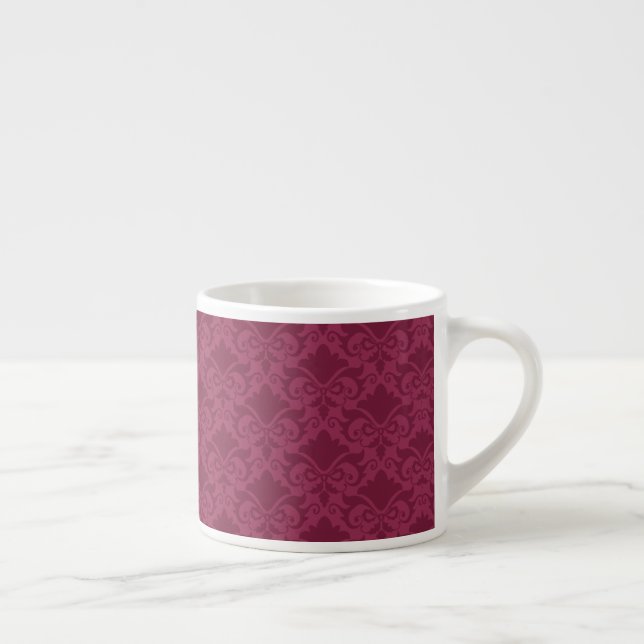 Taza De Espresso Vino pálido Damask Bows (Derecha)
