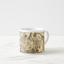 Taza De Espresso Vintage Abstract Dream –Sepia Fantasy Nature