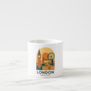 Taza de Espresso Vintage Londres Inglaterra – Viaj