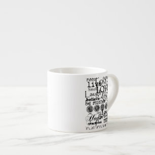 Taza De Espresso Vintage Text Life Advice Appartal and Gifts