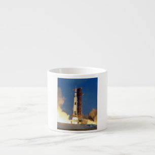 Taza De Espresso Vista terrestre de la nave espacial de la misión l