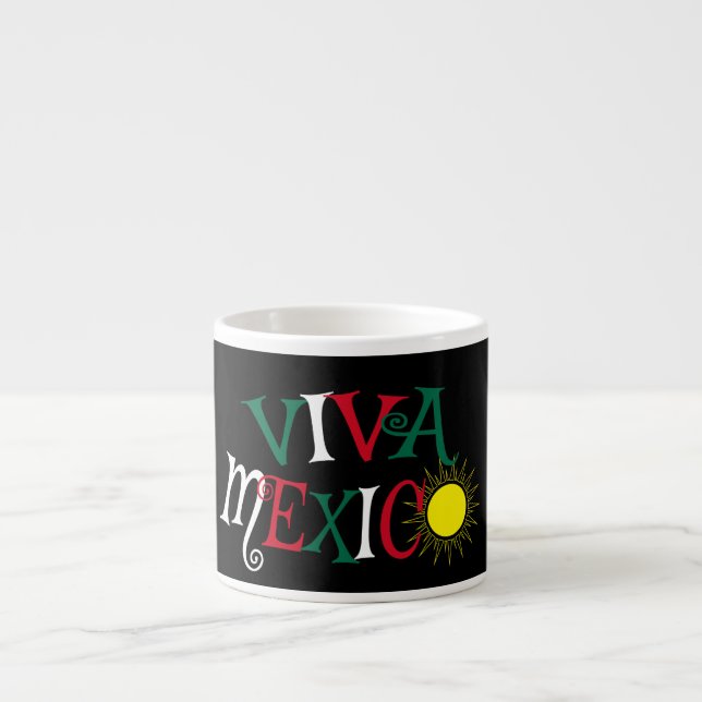 Taza De Espresso Viva México (Frente)