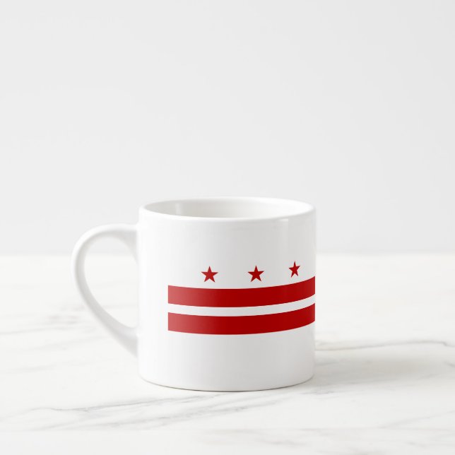 Taza De Espresso Washington, bandera de la C.C. (Izquierda)