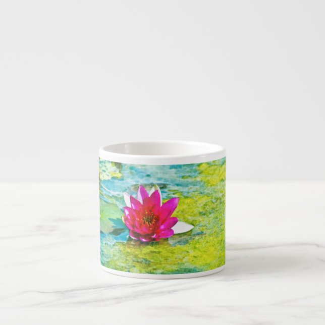 Taza De Espresso Water Lily Lilypad (Frente)