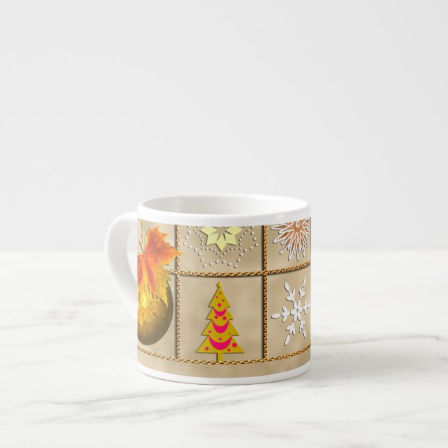 Taza De Espresso Weihnachtsmotiv (Izquierda)