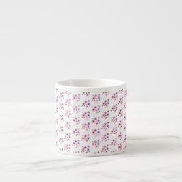 Taza De Espresso Whimsical Flowers
