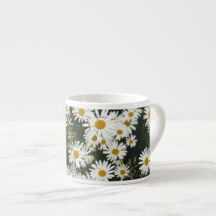 Taza De Espresso White Oxeye Daisy, Moon Daisy Meadow