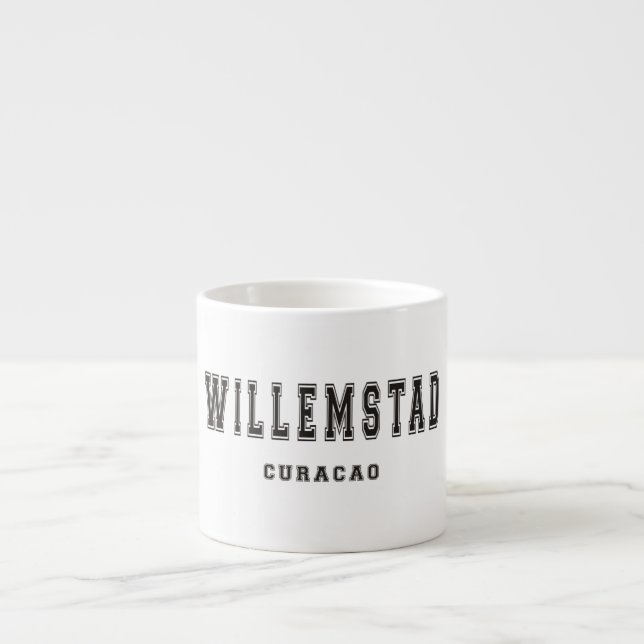 Taza De Espresso Willemstad Curaçao (Frente)