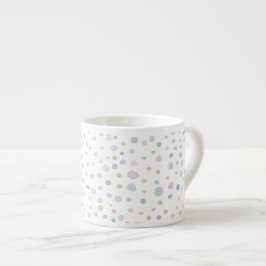 Taza De Espresso William Confetti Watercolor Dots Espresso Mug