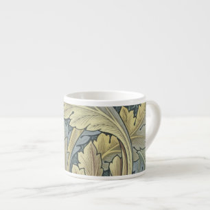 Taza De Espresso William Morris Acanthus deja el Art Nouveau floral