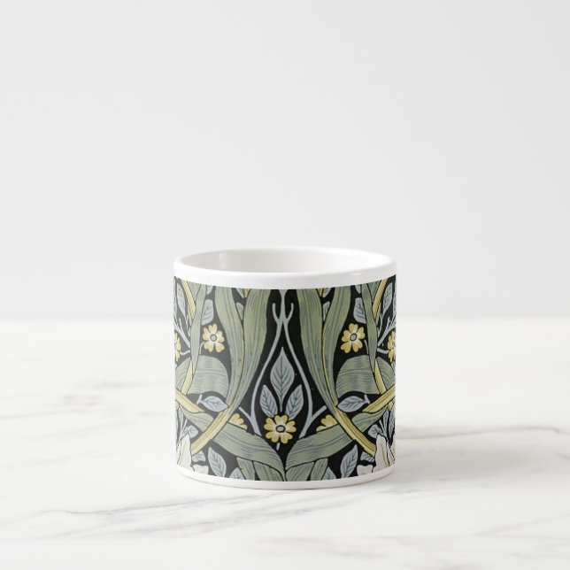 Taza De Espresso William Morris - diseño del papel pintado del (Frente)
