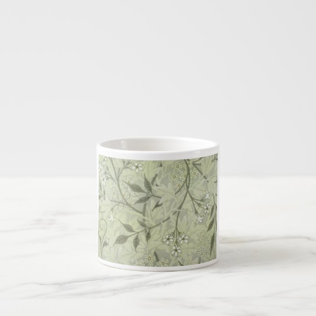 Taza De Espresso William Morris Jasmine Botanical (Frente)