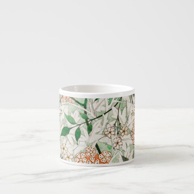Taza De Espresso William Morris Jasmine Garden Flower Classic (Frente)