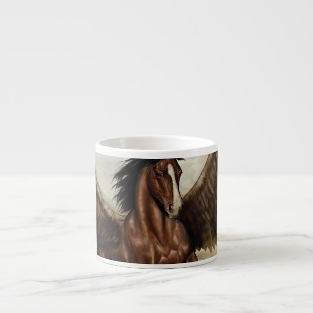 Taza De Espresso Winged Pegasus (Frente)