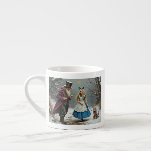 Taza De Espresso Winter Alice, espresso de mano derecha (Izquierda)