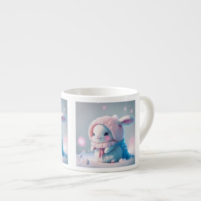 Taza De Espresso Winter Bunny Espresso Mug (Derecha)